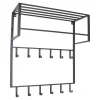 LOFT42 Kapstok Boris - Zwart – Metaal – 12 haken - 90x80x30 Discount