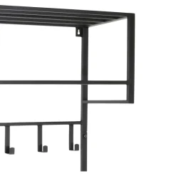 LOFT42 Kapstok Boris - Zwart – Metaal – 12 haken - 90x80x30 Discount