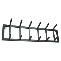 Loft24 LOFT42 Kapstok Jaimy Single - Zwart – Metaal – 6 dubbele haken - 80x24x12 Hot