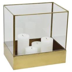 Loft24 LOFT42 Liva Large Windlicht - Goud - Metaal - 30x21x30 Sale