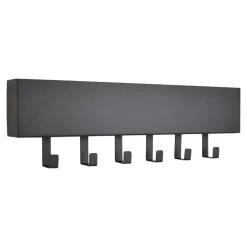 Loft24 LOFT42 Mula Wandkapstok - 61x19x6 - Zwart metaal - 6 haken Outlet
