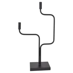 Loft24 LOFT42 Swing Kandelaar - 2 Kaarsen - Metaal - Mat Zwart -67x37x16