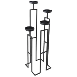 Loft24 LOFT42 Vloerkandelaar Stella 4 kaarsen - Zwart metaal Online