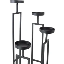 Loft24 LOFT42 Vloerkandelaar Stella 4 kaarsen - Zwart metaal Online