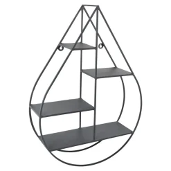 Loft24 LOFT42 Wally Wandrek Druppel - Metaal - Mat Zwart - 50x70x15 Hot