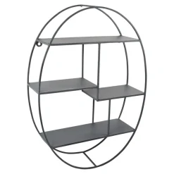 Loft24 LOFT42 Wally Wandrek Ovaal - Metaal - Mat Zwart - 50x70x15 New