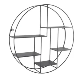 Loft24 LOFT42 Wally Wandrek Rond - Metaal - Mat Zwart - 70x70x15 Hot