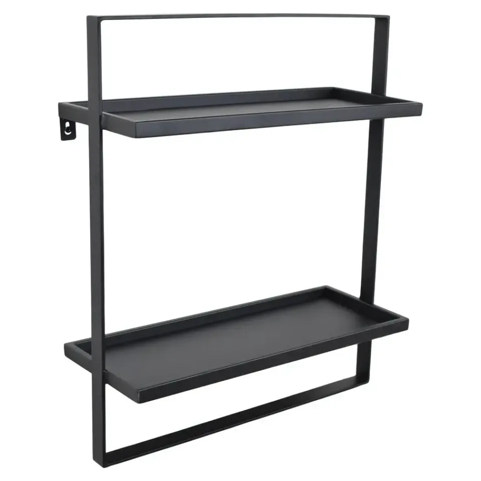 Loft24 LOFT42 Wandrek Dymo - Zwart – Metaal – 60x50x15 Online