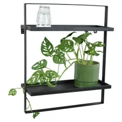 Loft24 LOFT42 Wandrek Dymo - Zwart – Metaal – 60x50x15 Online