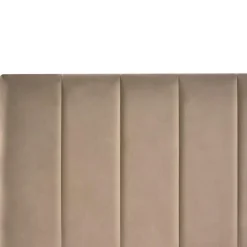 Leen Bakker LONZAC - Bed met opbergruimte - Taupe - 180 x 200 cm - Fluweel Sale