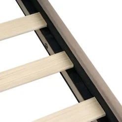 Leen Bakker LONZAC - Bed met opbergruimte - Taupe - 180 x 200 cm - Fluweel Sale