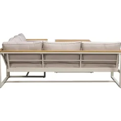 Leen Bakker Lounge dining hoekset Sevilla - zand/metaal Online