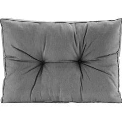 Leen Bakker Loungekussen Florence rug - grijs - 60x43 cm