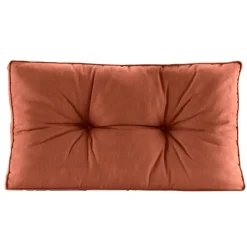 Leen Bakker Loungekussen Florence rug - terracotta - 73x43 cm Discount