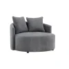Fjôrd Loveseat Teddy Grijs - Zithoogte 40cm - 118x118x72cm - Kelso Online