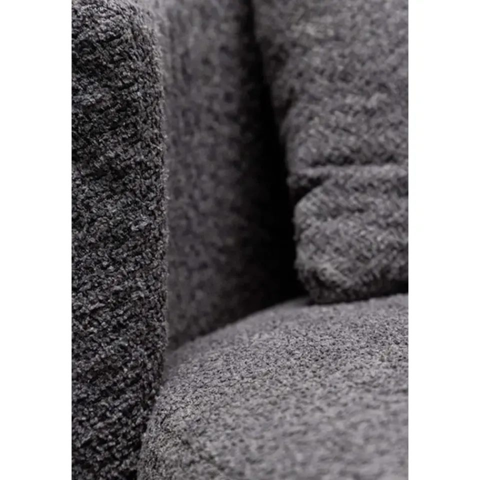 Fjôrd Loveseat Teddy Grijs - Zithoogte 40cm - 118x118x72cm - Kelso Online