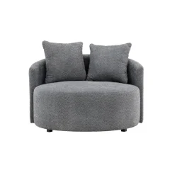 Fjôrd Loveseat Teddy Grijs - Zithoogte 40cm - 118x118x72cm - Kelso Online