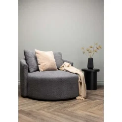 Fjôrd Loveseat Teddy Grijs - Zithoogte 40cm - 118x118x72cm - Kelso Online