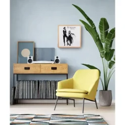 ACAZA LP Wissellijst - Vinyl Framelijst - 33x32x2 cm - MDF hout - Plaat - Lichte Eik Discount