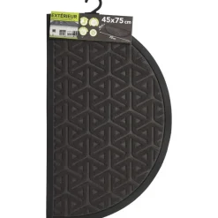 Luance Deurmat - donkergrijs - rubber - halve maan - 75 x 44 cm Best