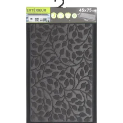 Luance Deurmat - donkergrijs - rubber - rechthoek - 75 x 45 cm