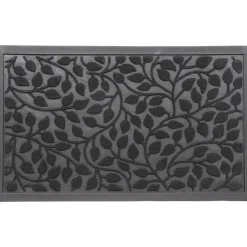 Luance Deurmat - zwart - rubber - rechthoek - 75 x 45 cm Hot