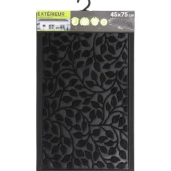 Luance Deurmat - zwart - rubber - rechthoek - 75 x 45 cm Hot
