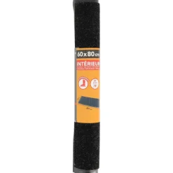 Luance Deurmat - zwart - 80x60 cm - PVC-polyester - droogloopmat Best