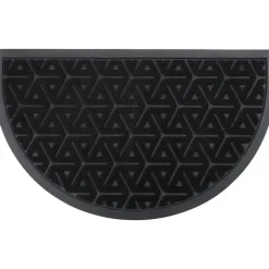 Luance Deurmat Wilson - zwart - rubber - halve maan - 75 x 44 cm Online