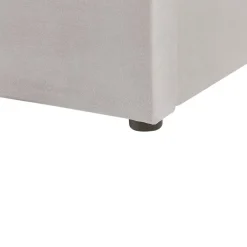 Beliani LUBBON - Bed met opbergruimte - Lichtgrijs - 140 x 200 cm - Fluweel New