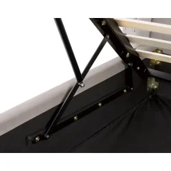 Beliani LUBBON - Bed met opbergruimte - Lichtgrijs - 140 x 200 cm - Fluweel New