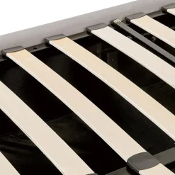 Beliani LUBBON - Bed met opbergruimte - Lichtgrijs - 140 x 200 cm - Fluweel New