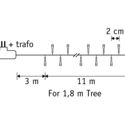 Luca Lighting Kerstboomverlichting - 550 LED - L1100 cm - Multikleur Sale
