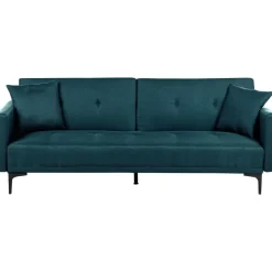 Beliani LUCAN - Slaapbank 3-zits - Blauw - Polyester Online