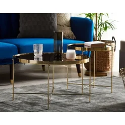 Beliani LUCEA - Salontafel - Goud - IJzer Best