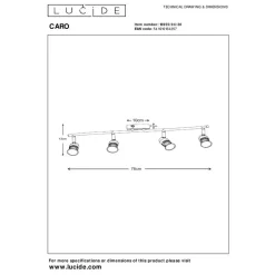 Lucide CARO Plafondspot - Zwart Discount