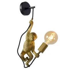 Lucide EXTRAVAGANZA CHIMP Wandlamp - Zwart Best