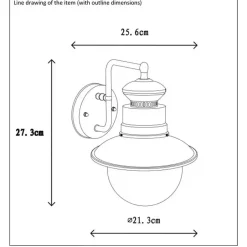 Lucide FIGO Wandlamp - Zink