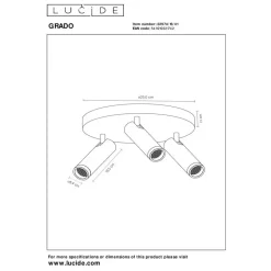 Lucide GRADO Plafondspot - Taupe Clearance