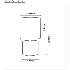 Lucide GREASBY Tafellamp - Beige Hot