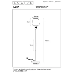 Lucide ILONA Vloerlamp - Amber Outlet