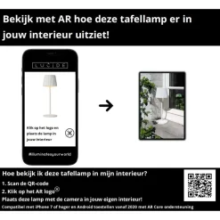 Lucide JUSTINE Tafellamp - Wit Online