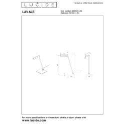 Lucide LAVALE Bureaulamp - Zwart Discount