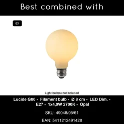 Lucide LESTER Plafonnière - Mat Goud / Messing Sale