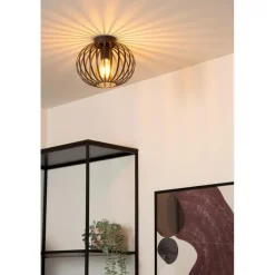 Lucide MANUELA Plafonnière - Zwart Discount