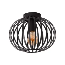 Lucide MANUELA Plafonnière - Zwart Discount