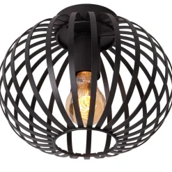 Lucide MANUELA Plafonnière - Zwart Discount