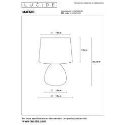 Lucide MARMO Tafellamp - Zwart Online