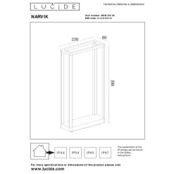 Lucide NARVIK Sokkellamp - Zwart Hot