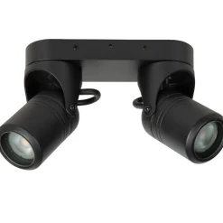 Lucide NIORT - Plafondspot Buiten - 2xGU10 - IP44 - Zwart New